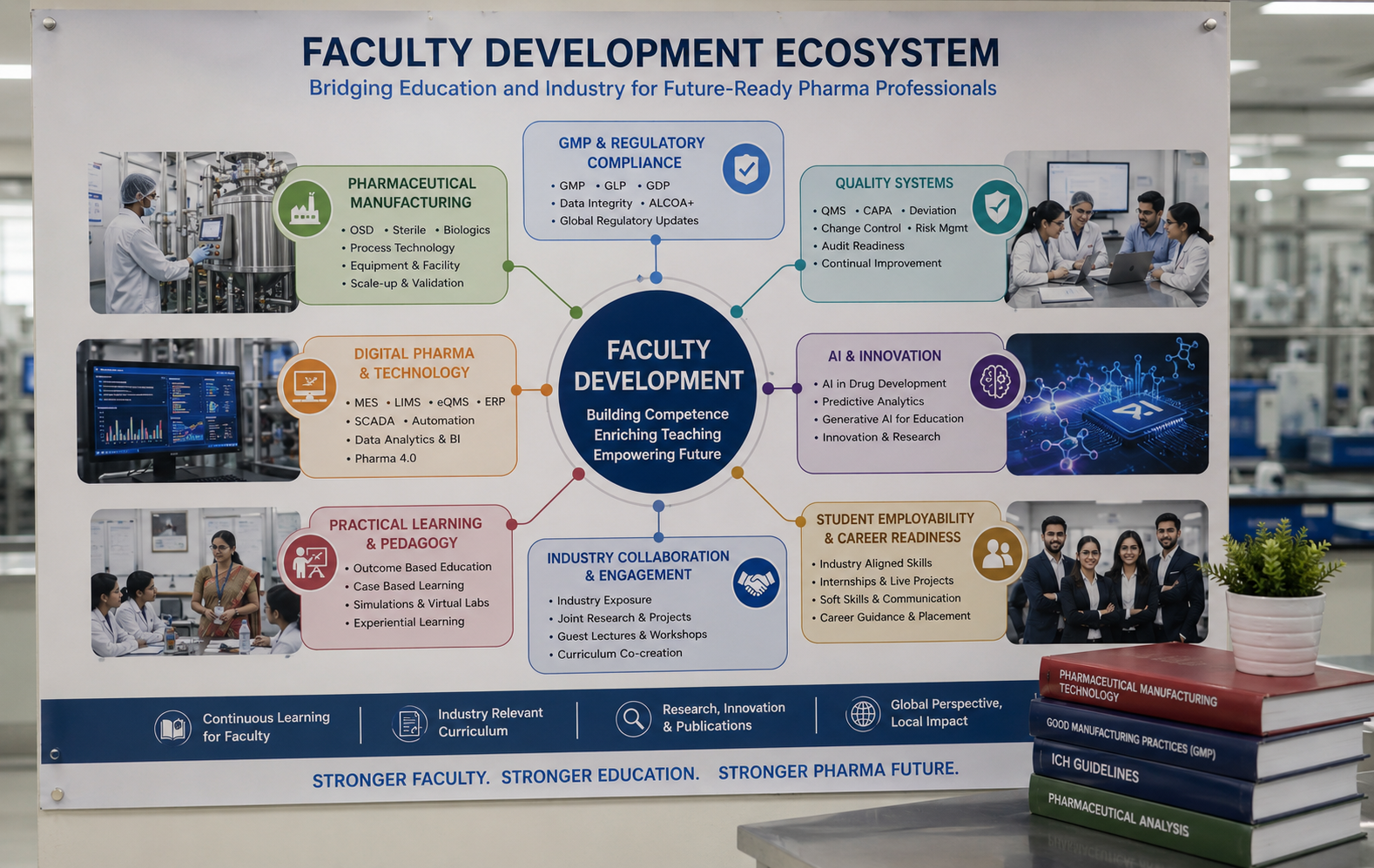Faculty development in pharmaceutical education connecting pharmacy faculty with industry, GMP, AI and digital pharmaceutical technologies