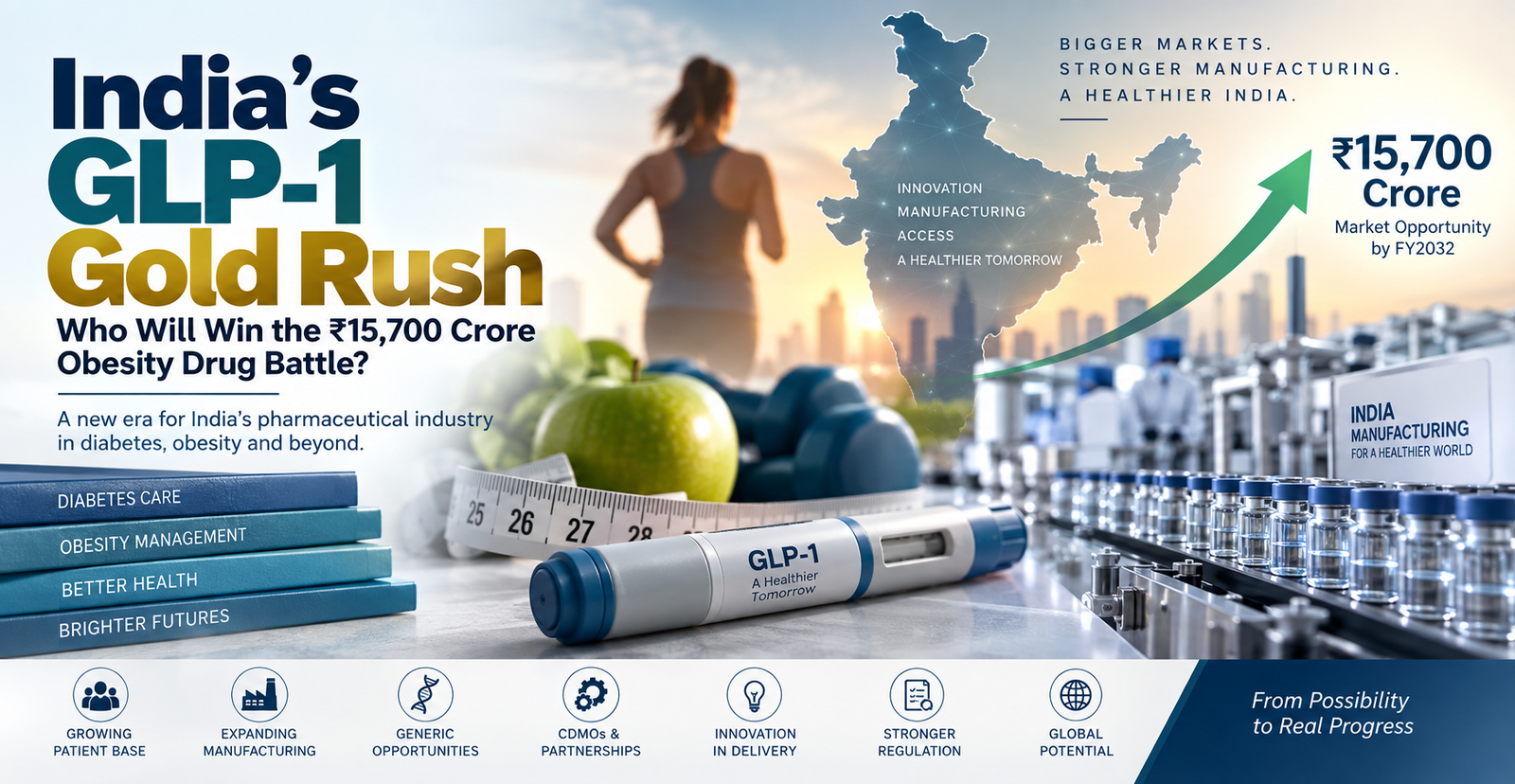 GLP-1 drugs in India and the growing ₹15,700 crore obesity drug market opportunity